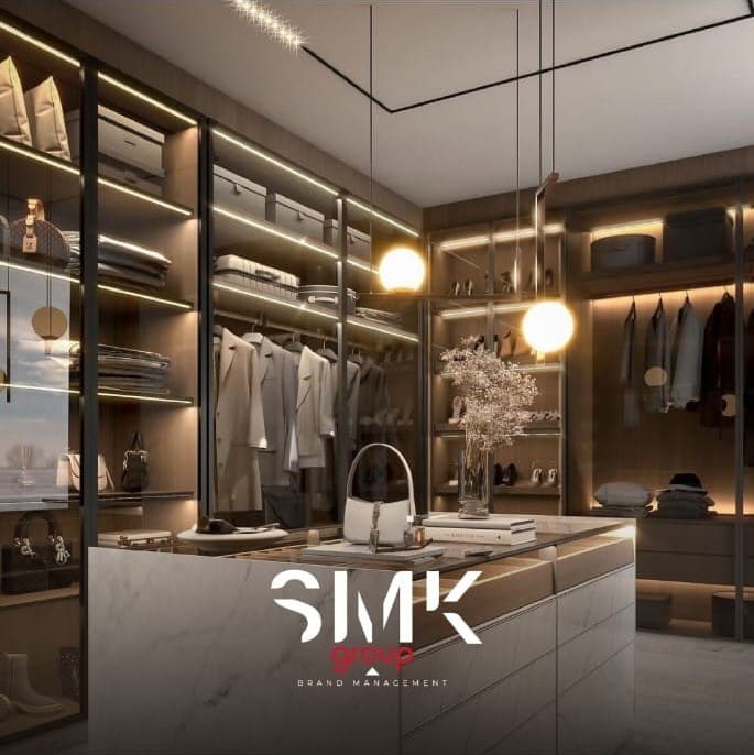 Dressing sur mesure avec îlot central